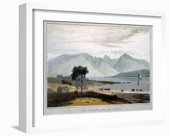 'The Isle of Arran taken near Ardrossan', Scotland, 1817-William Daniell-Framed Giclee Print