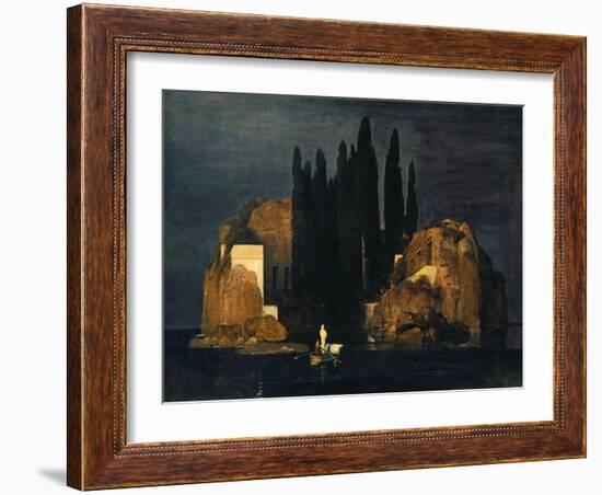 The Isle of the Dead, 1880-Arnold Bocklin-Framed Giclee Print