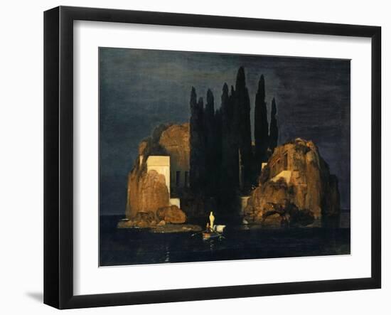 The Isle of the Dead, 1880-Arnold Bocklin-Framed Giclee Print