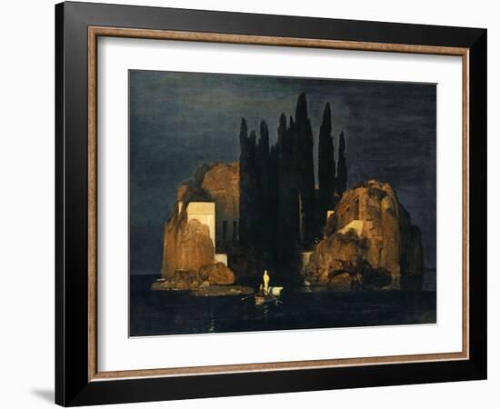 The Isle of the Dead, 1880-Arnold Bocklin-Framed Giclee Print