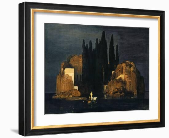 The Isle of the Dead, 1880-Arnold Bocklin-Framed Giclee Print