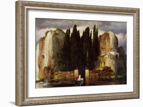 The Isle of the Dead, 1886-Arnold Bocklin-Framed Giclee Print