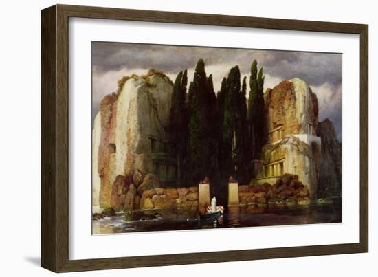 The Isle of the Dead, 1886-Arnold Bocklin-Framed Giclee Print