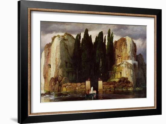 The Isle of the Dead, 1886-Arnold Bocklin-Framed Giclee Print