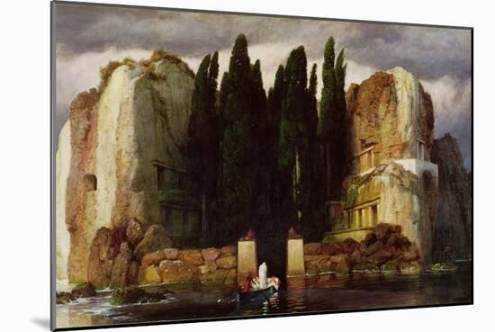 The Isle of the Dead, 1886-Arnold Bocklin-Mounted Giclee Print