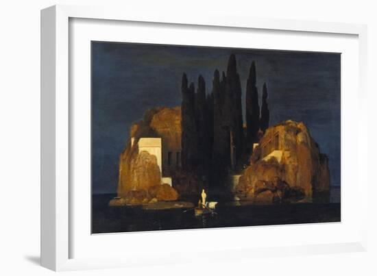 The Isle of the Dead (First Version), 1880-Arnold Bocklin-Framed Giclee Print