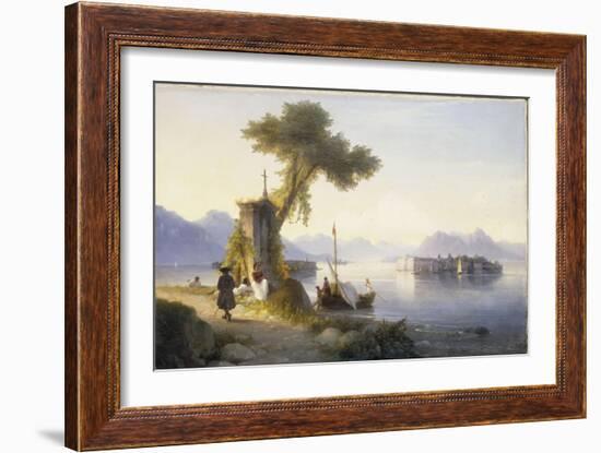 The Isola Bella on Lago Maggiore, 1843-Ivan Konstantinovich Aivazovsky-Framed Giclee Print