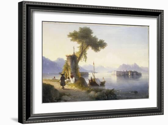 The Isola Bella on Lago Maggiore, 1843-Ivan Konstantinovich Aivazovsky-Framed Giclee Print