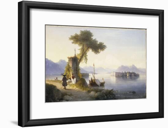 The Isola Bella on Lago Maggiore, 1843-Ivan Konstantinovich Aivazovsky-Framed Giclee Print