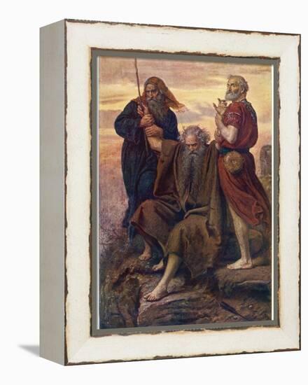 The Israelites are Enabled to Defeat the Amalekites Because Moses Arms are Held up by Aaron and Hur-John Everett Millais-Framed Premier Image Canvas