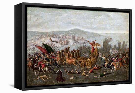 The Israelites Crossing the Red Sea (The Parting of the Red Sea)-Juan de la Corte-Framed Premier Image Canvas