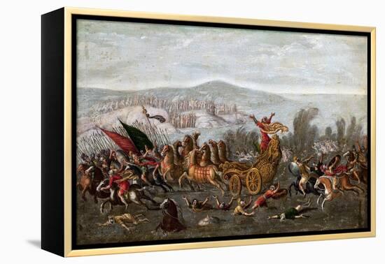 The Israelites Crossing the Red Sea (The Parting of the Red Sea)-Juan de la Corte-Framed Premier Image Canvas