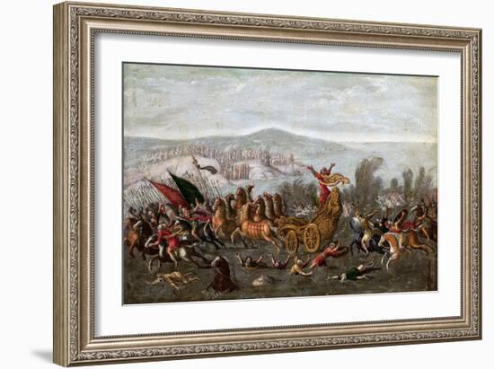 The Israelites Crossing the Red Sea (The Parting of the Red Sea)-Juan de la Corte-Framed Giclee Print