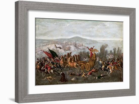 The Israelites Crossing the Red Sea (The Parting of the Red Sea)-Juan de la Corte-Framed Giclee Print