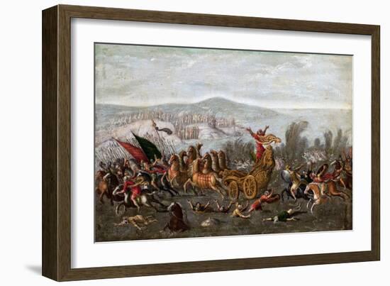 The Israelites Crossing the Red Sea (The Parting of the Red Sea)-Juan de la Corte-Framed Giclee Print