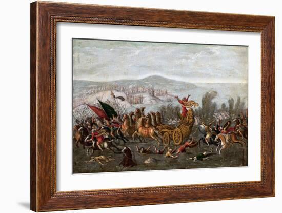 The Israelites Crossing the Red Sea (The Parting of the Red Sea)-Juan de la Corte-Framed Giclee Print