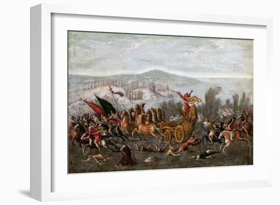 The Israelites Crossing the Red Sea (The Parting of the Red Sea)-Juan de la Corte-Framed Giclee Print