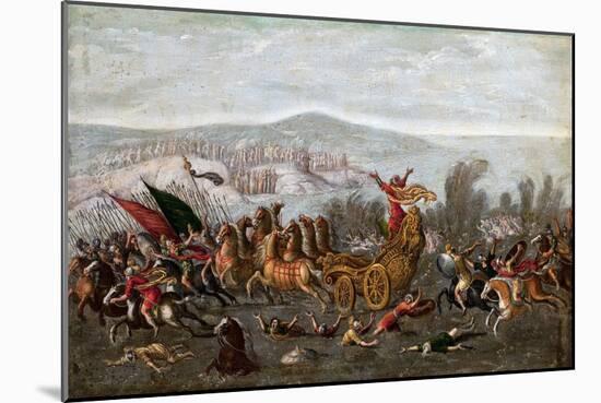 The Israelites Crossing the Red Sea (The Parting of the Red Sea)-Juan de la Corte-Mounted Giclee Print