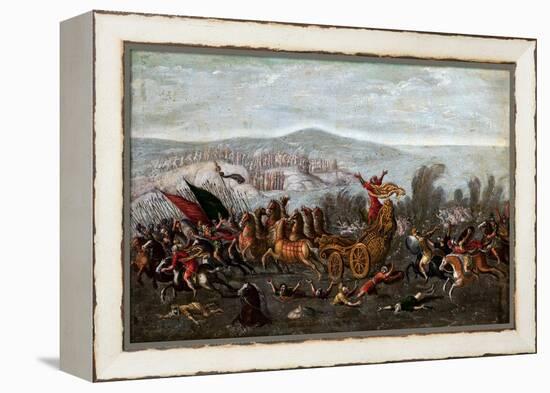 The Israelites Crossing the Red Sea, with Moses Parting the Waters-null-Framed Premier Image Canvas