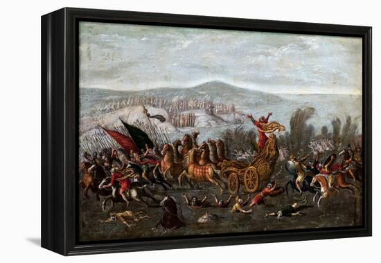 The Israelites Crossing the Red Sea, with Moses Parting the Waters-null-Framed Premier Image Canvas