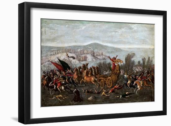 The Israelites Crossing the Red Sea, with Moses Parting the Waters-null-Framed Giclee Print