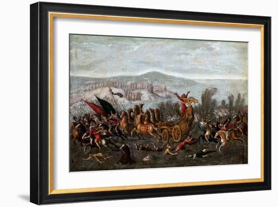 The Israelites Crossing the Red Sea, with Moses Parting the Waters-null-Framed Giclee Print