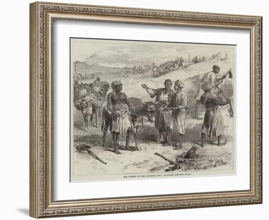 The Isthmus of Suez Maritime Canal, Labourers Removing Earth-Arthur Hopkins-Framed Giclee Print