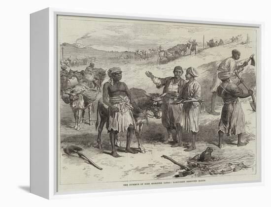 The Isthmus of Suez Maritime Canal, Labourers Removing Earth-Arthur Hopkins-Framed Premier Image Canvas