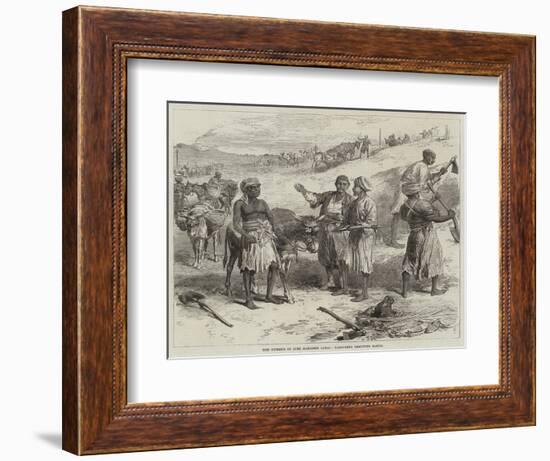 The Isthmus of Suez Maritime Canal, Labourers Removing Earth-Arthur Hopkins-Framed Giclee Print