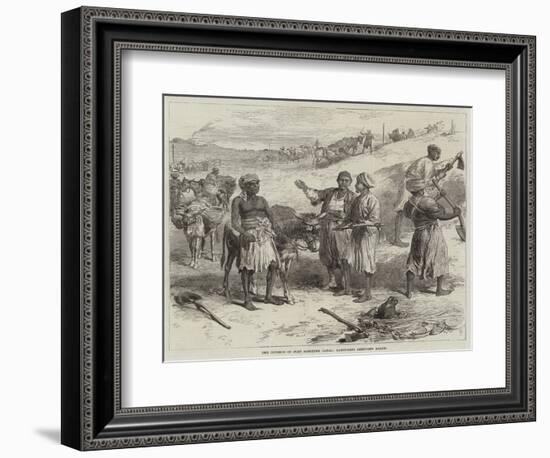 The Isthmus of Suez Maritime Canal, Labourers Removing Earth-Arthur Hopkins-Framed Giclee Print