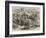 The Isthmus of Suez Maritime Canal, Workmen Loading Dromedaries-null-Framed Giclee Print