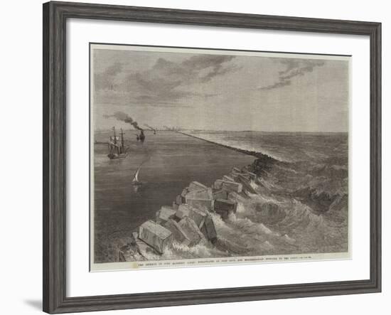 The Isthmus of Suez Maritime Canal-null-Framed Giclee Print