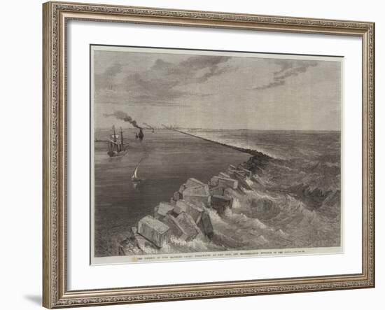 The Isthmus of Suez Maritime Canal-null-Framed Giclee Print