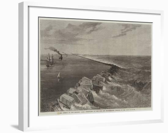 The Isthmus of Suez Maritime Canal-null-Framed Giclee Print