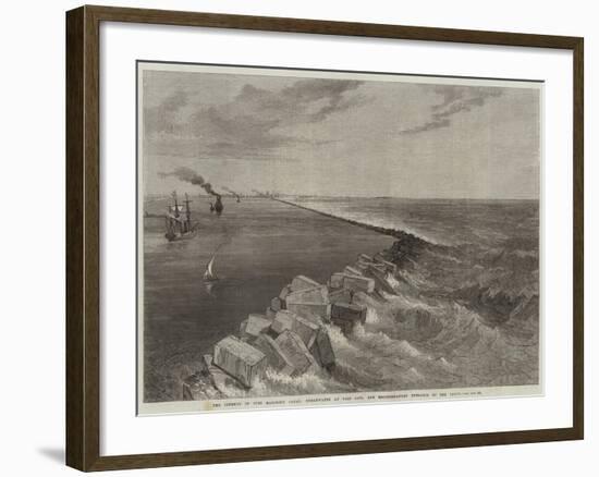 The Isthmus of Suez Maritime Canal-null-Framed Giclee Print