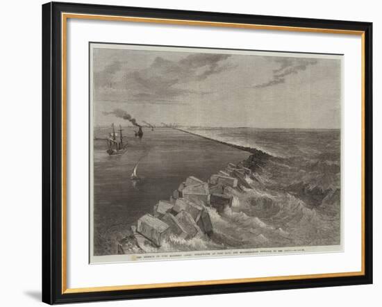 The Isthmus of Suez Maritime Canal-null-Framed Giclee Print