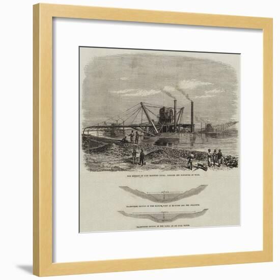 The Isthmus of Suez Maritime Canal-null-Framed Giclee Print