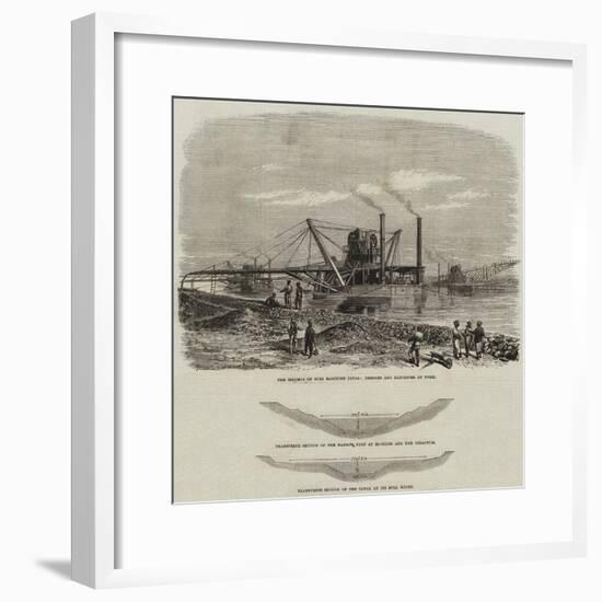 The Isthmus of Suez Maritime Canal-null-Framed Giclee Print