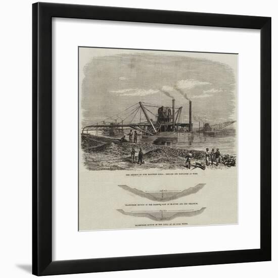 The Isthmus of Suez Maritime Canal-null-Framed Giclee Print