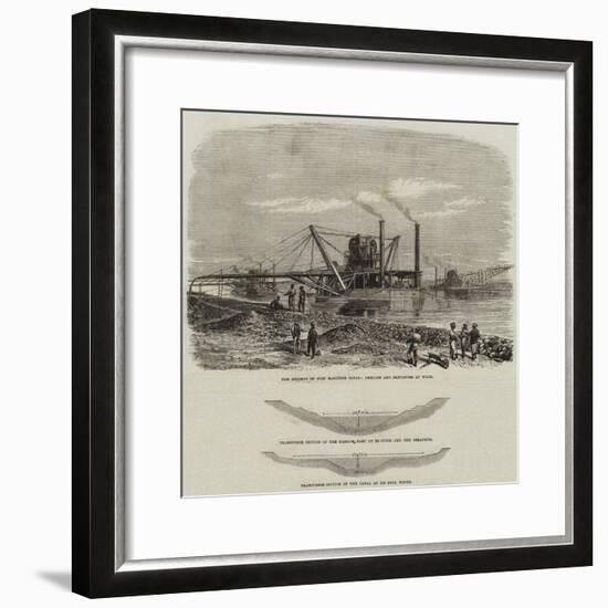 The Isthmus of Suez Maritime Canal-null-Framed Giclee Print