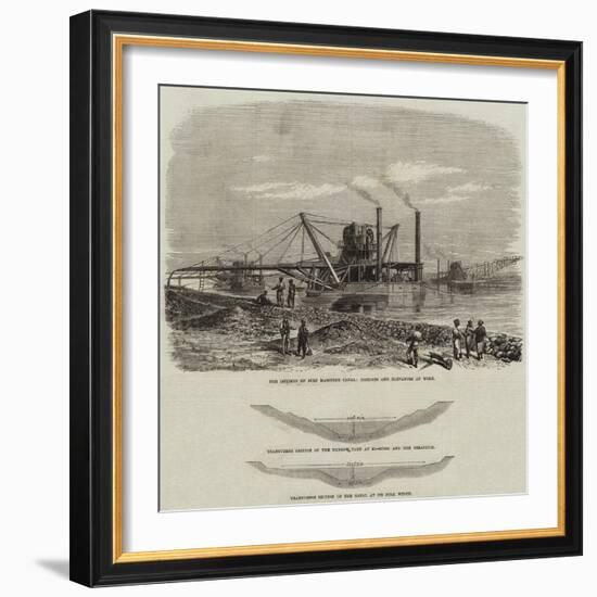 The Isthmus of Suez Maritime Canal-null-Framed Giclee Print