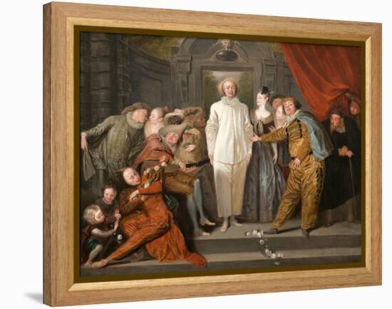 The Italian Comedians by Antoine Watteau-Antoine Watteau-Framed Premier Image Canvas