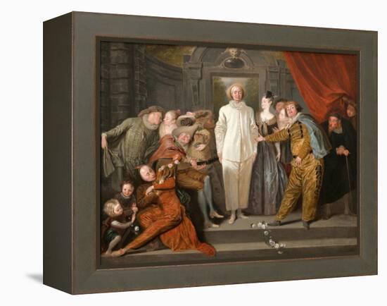 The Italian Comedians by Antoine Watteau-Antoine Watteau-Framed Premier Image Canvas