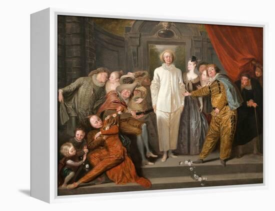 The Italian Comedians by Antoine Watteau-Antoine Watteau-Framed Premier Image Canvas