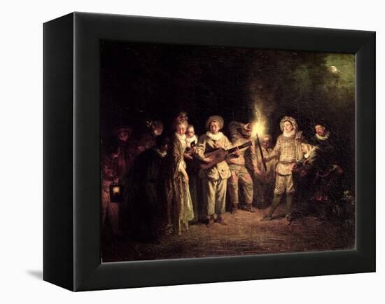 The Italian Comedy, C.1716-Jean Antoine Watteau-Framed Premier Image Canvas