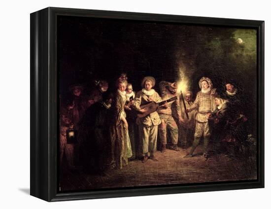 The Italian Comedy, C.1716-Jean Antoine Watteau-Framed Premier Image Canvas