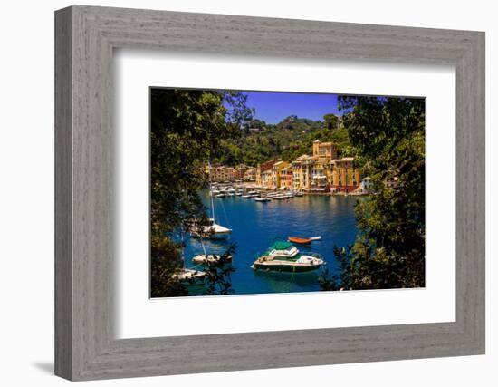 The Italian Fishing Village of Portofino, Liguria, Italy, Europe-Laura Grier-Framed Photographic Print