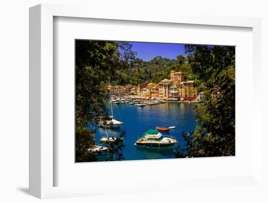 The Italian Fishing Village of Portofino, Liguria, Italy, Europe-Laura Grier-Framed Photographic Print