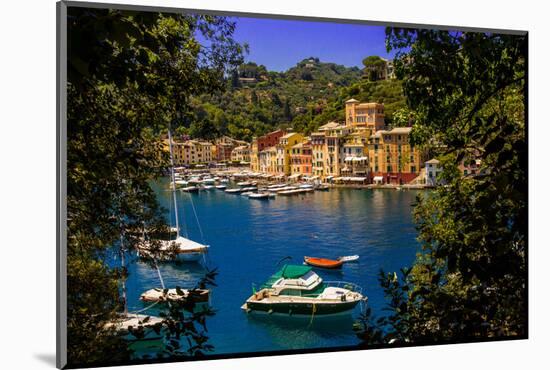 The Italian Fishing Village of Portofino, Liguria, Italy, Europe-Laura Grier-Mounted Photographic Print