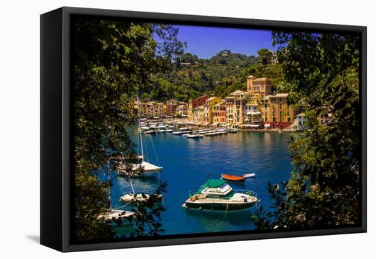 The Italian Fishing Village of Portofino, Liguria, Italy, Europe-Laura Grier-Framed Premier Image Canvas